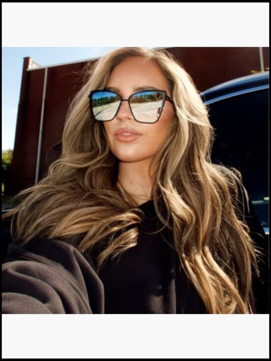 Designer Cat Eye Sunglasses UV400 Protection Lightweight Metal main image 6